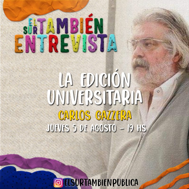 5/8: Charla con Carlos Gazzera